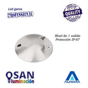 Bisel para baliza 1 salida Ground Light