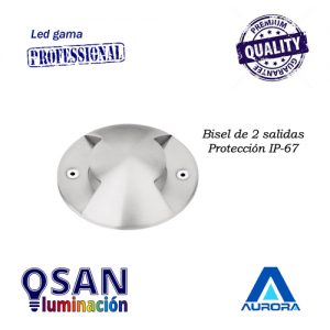 Bisel para baliza 2 salidas Ground Light