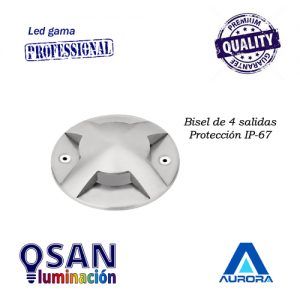 Bisel para baliza 4 salidas Ground Light