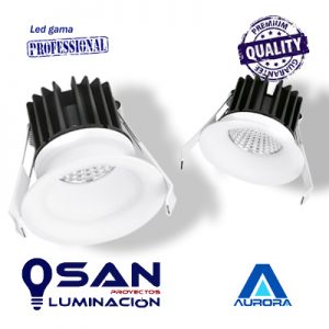 Downlight Led Reflector PRO 7w - 10w, reg.TRIAC, IP-44, 60º
