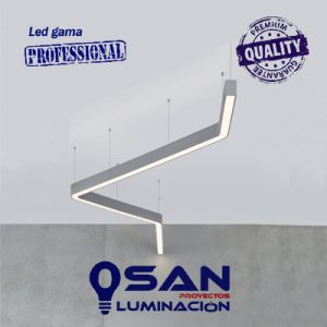 Lineal Led opal High Performance, modular curvo configurable.