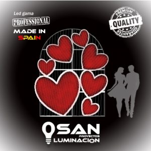 Photocall Corazones Eternos Led 2D. 