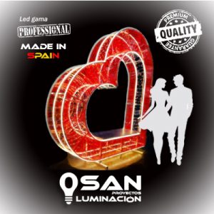 Photocall Corazón Eterno Led 3D