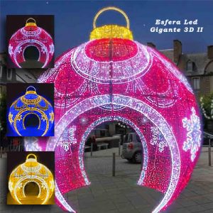Esfera Led Gigante 3D II