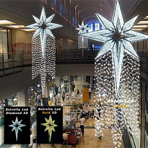Estrella Led Diamond - Gold 3D