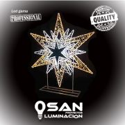 Estrellas Led 3D Diamond/Gold II, ( soporte )