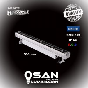 Bañador Led R.G.B. IP-65, DMX.