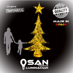 Arbolito Navi Led Gold 2D