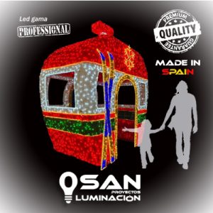 Photocall Cabina teleférico Fantasy Led 3D