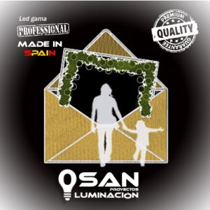 Photocall Carta Mágica Led Gold 3D.
