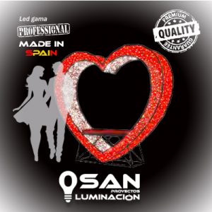 Photocall Corazón Eterno II Led 3D. 