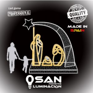 Photocall Nacimiento Navi Led 3D