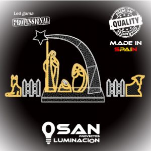 Photocall Nacimiento Navi II Led 3D
