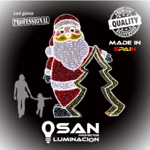 Photocall Portal Papá Noel gigante Led 3D. 