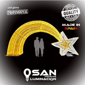 Photocall Stella Led Cadente  Gigante II Led 3D.